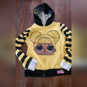 🎈2/$15 L.O.L. Doll zip up hoodie (Girls Medium)